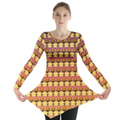 Gradient Lion Head Pattern Long Sleeve Tunic  by ExtraGoodSauce