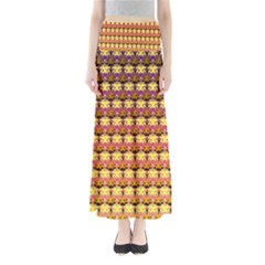 Gradient Lion Head Pattern Full Length Maxi Skirt