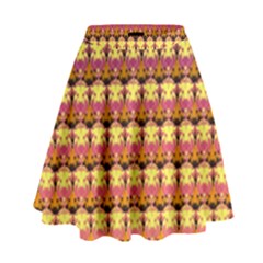 Gradient Lion Head Pattern High Waist Skirt by ExtraGoodSauce