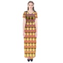 Gradient Lion Head Pattern Short Sleeve Maxi Dress View1