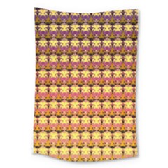 Gradient Lion Head Pattern Large Tapestry