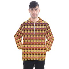 Gradient Lion Head Pattern Men s Half Zip Pullover