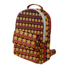 Gradient Lion Head Pattern Flap Pocket Backpack (Large)