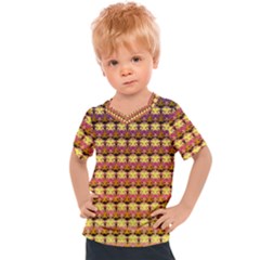 Gradient Lion Head Pattern Kids  Sports T-Shirt