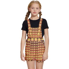 Gradient Lion Head Pattern Kids  Short Overalls by ExtraGoodSauce