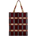 Modern Art Geometric Pattern in Red Hues Zipper Classic Tote Bag View1