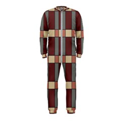 Modern Art Geometric Pattern In Red Hues Onepiece Jumpsuit (kids)