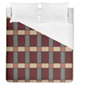 Modern Art Geometric Pattern in Red Hues Duvet Cover (Queen Size) View1