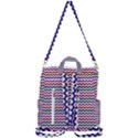 Chevron Pattern Crossbody Backpack View3