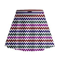 Chevron Pattern Mini Flare Skirt by ytdream