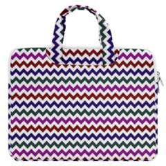 Chevron Pattern Macbook Pro 13  Double Pocket Laptop Bag by ytdream