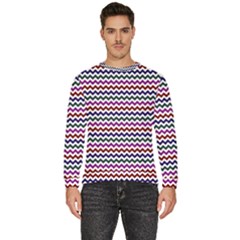 Chevron Pattern Men s Fleece Sweatshirt