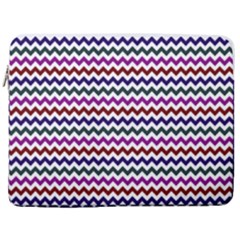 Chevron Pattern 17  Vertical Laptop Sleeve Case With Pocket by ytdream