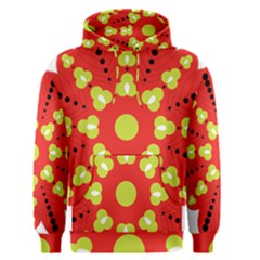 A Red And Yellow Flower With Black Dots Men s Core Hoodie by catchydesignhill