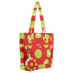 A Red And Yellow Flower With Black Dots Everyday Shoulder Bag With Pouch Bag by catchydesignhill