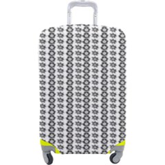 A Black And White Background With A Lot Of Dots Luggage Cover (large) by catchydesignhill