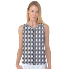 A Black And White Photo Of A Pattern Women s Basketball Tank Top by catchydesignhill