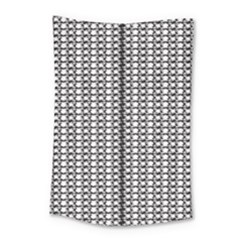 A Black And White Photo Of A Pattern Small Tapestry