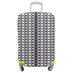 A Black And White Photo Of A Pattern Luggage Cover (medium) by catchydesignhill