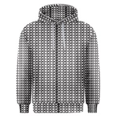 A Black And White Photo Of A Pattern Men s Overhead Hoodie