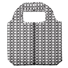 A Black And White Photo Of A Pattern Premium Foldable Grocery Recycle Bag by catchydesignhill