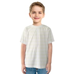 A White And Gold Geometric Pattern Kids  Sport Mesh T-shirt