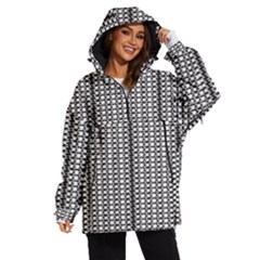 A Black And White Photo Of A Pattern Women s Ski And Snowboard Waterproof Breathable Jacket