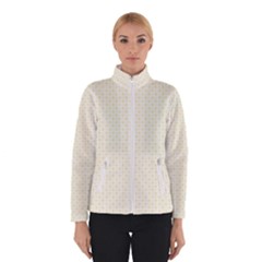 A Yellow And White Background With Small Circles Women s Bomber Jacket