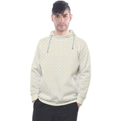 A Yellow And White Background With Small Circles Men s Pullover Hoodie