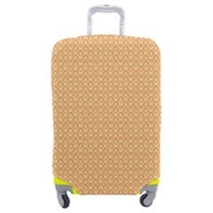 An Orange And White Background With Small Squares Luggage Cover (medium) by catchydesignhill