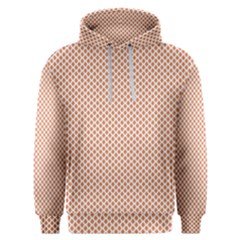 An Orange And White Geometric Pattern Men s Overhead Hoodie