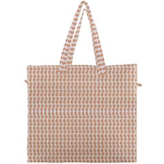 An Orange And White Pattern On A White Background Canvas Travel Bag by catchydesignhill