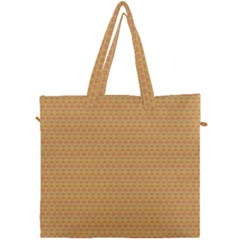 An Orange And Yellow Background With A Pattern Canvas Travel Bag by catchydesignhill