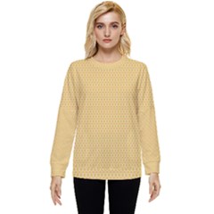 An Orange And Yellow Background With Circles Hidden Pocket Sweatshirt