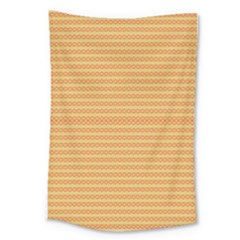 An Orange And Yellow Background With Small Dots Large Tapestry