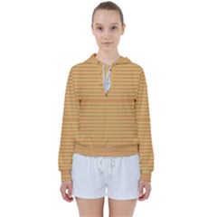 An Orange And Yellow Background With Small Dots Women s Tie Up Sweat