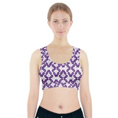 Purple, Textile, Organism, Violet, Art, Font, Magenta, Symmetry, Circle, Pattern Sports Bra With Pocket by catchydesignhill