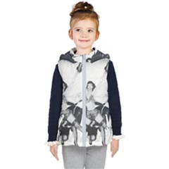 Betty Page Bdsm Kids  Hooded Puffer Vest by CherleyTemples