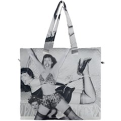 Betty Page Bdsm Canvas Travel Bag by CherleyTemples