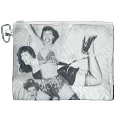 Betty Page Bdsm Canvas Cosmetic Bag (xxl) by CherleyTemples