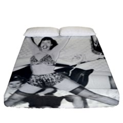 Betty Page Bdsm Fitted Sheet (california King Size)