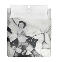 Betty Page Bdsm Duvet Cover Double Side (full/ Double Size)