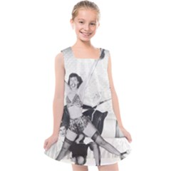 Betty Page Bdsm Kids  Cross Back Dress by CherleyTemples