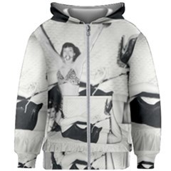 Betty Page Bdsm Kids  Zipper Hoodie Without Drawstring