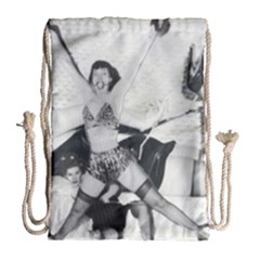 Betty Page Bdsm Drawstring Bag (large) by CherleyTemples