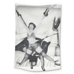 Betty Page Bdsm Large Tapestry