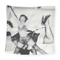 Betty Page Bdsm Square Tapestry (large)