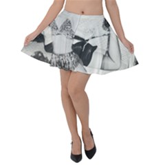 Betty Page Bdsm Velvet Skater Skirt