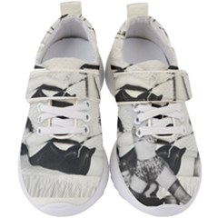 Betty Page Bdsm Kids  Velcro Strap Shoes by CherleyTemples