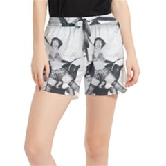 Betty Page Bdsm Women s Runner Shorts by CherleyTemples